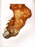 Foot (215x156 cm) Oil - Paper